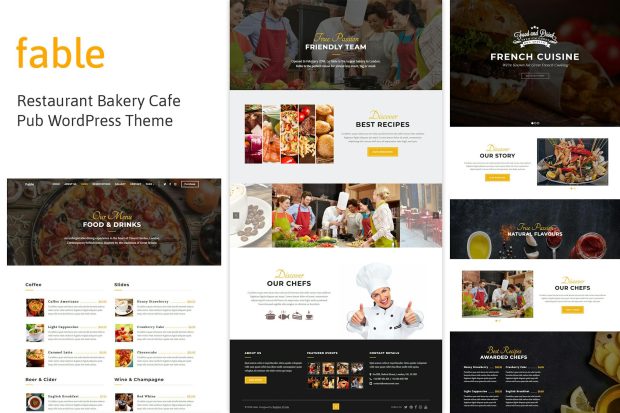 Fable - Restaurant Bakery Cafe Pub WordPress Theme 1.3.8