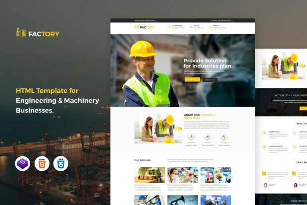 Factory - Industrial Business HTML Template