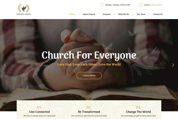 Faith & Hope | A Modern Church & Religion Theme 2.10.0