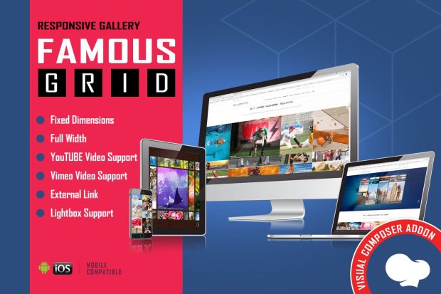 Famous - Grid Gallery for WPBakery Page Builder 1.2