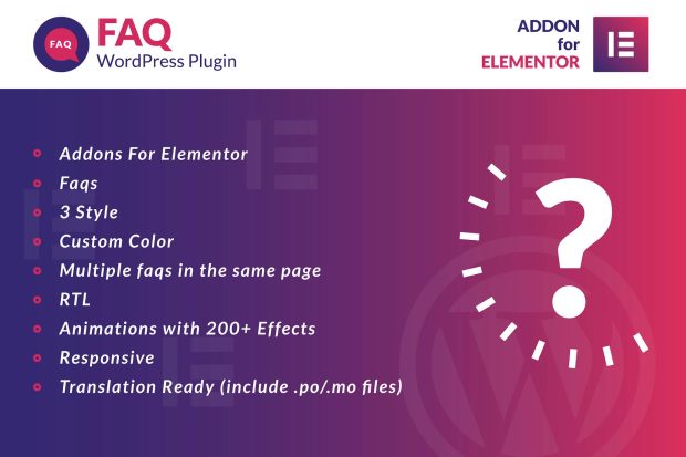 Faq for Elementor WordPress Plugin 1.0