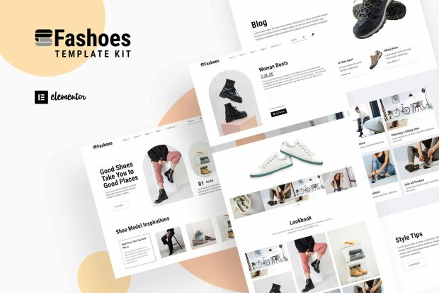 Fashoes - Minimal Fashion Store Elementor Template Kit