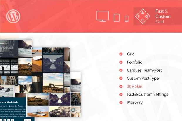 Fast & Custom Grid - Wordpress Plugin 1.0