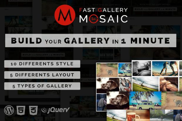 Fast Gallery Mosaic - Wordpress Plugin 1.0