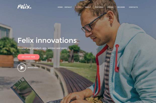 Felix. - App, WordPress Onepage Theme 1.0.2