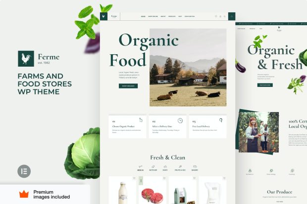 Ferme - Food Store & Farm Elementor Pro Theme 8