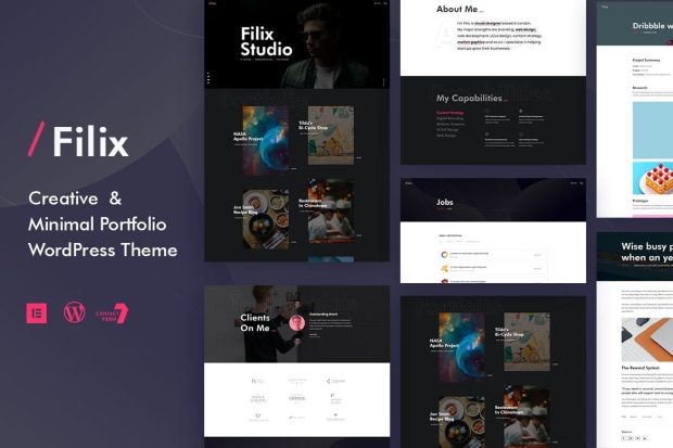 Filix - Creative Minimal Portfolio WordPress Theme 1.3.2