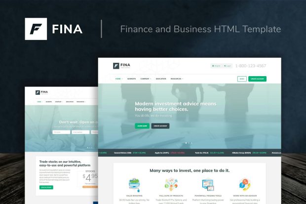 Fina - Finance and Business HTML Template