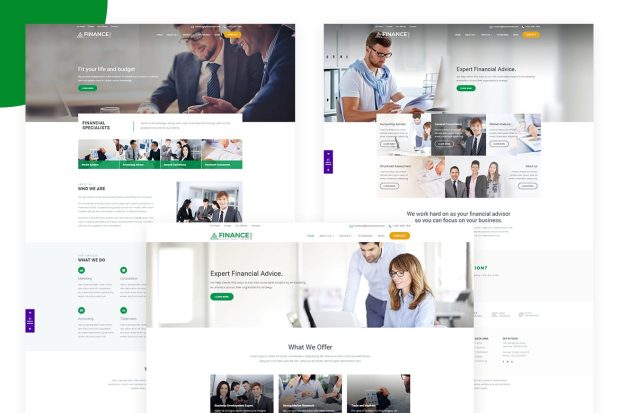 Finance Corp - Template Financial Business Website