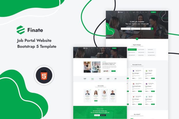 Finate - Job Portal Website Template