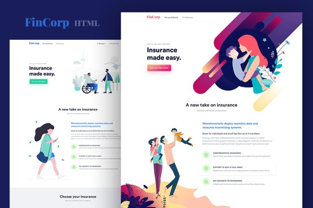 FinCorp - Finance, Insurance & Marketing Template