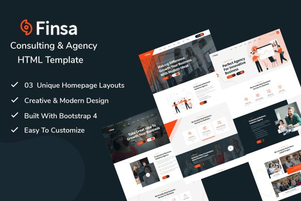 Finsa - Consulting & Agency HTML Template