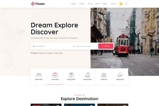 Fioxen - Directory Listing WordPress Theme 1.0.9