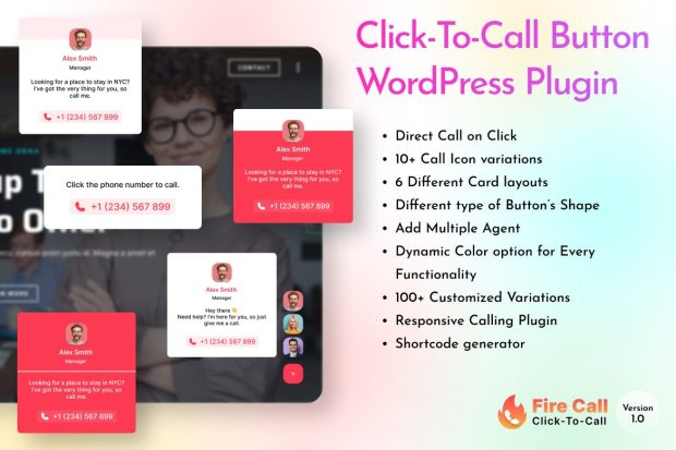 Fire Call - WordPress Click-To-Call Button Plugin 2.0.0