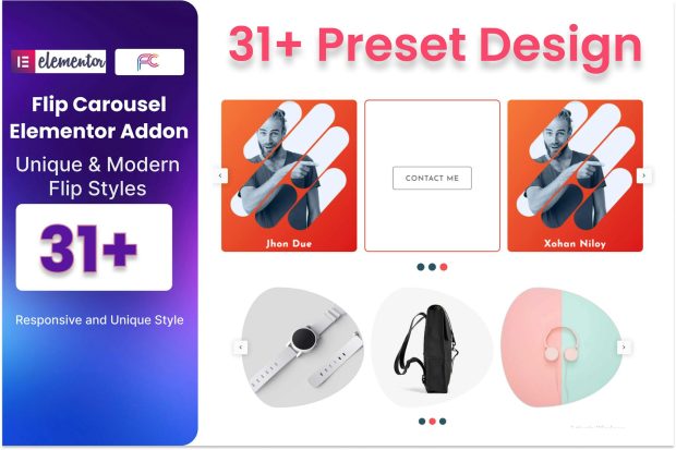 Flip Carousel Addon For Elementor 1.0