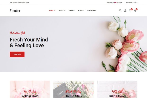 Floda – Flower Store HTML Template