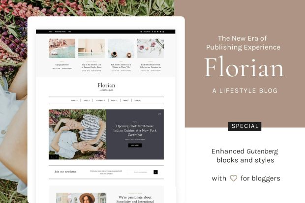 Florian - Responsive Personal WordPress Blog Theme 1.5