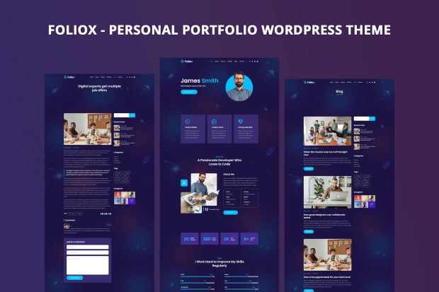 Foliox - Personal Portfolio WordPress Theme 1.0