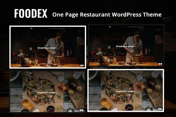 Foodex - One Page Restaurant WordPress Theme 1.0