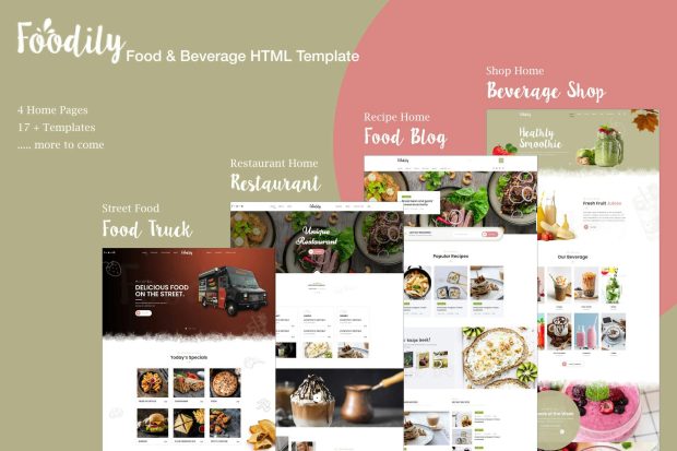 Foodily - Food and Beverage Shop HTML Template