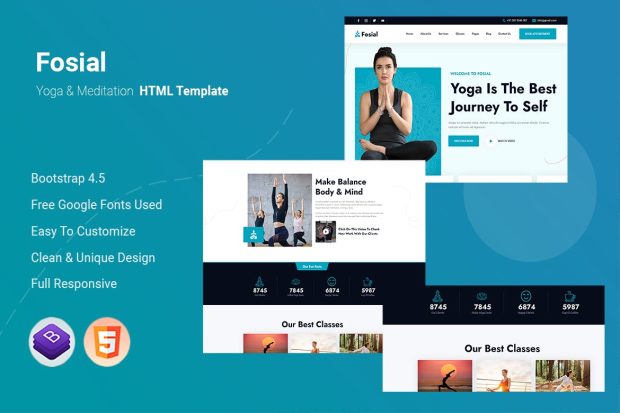 Fosial - Yoga & Meditation HTML Template