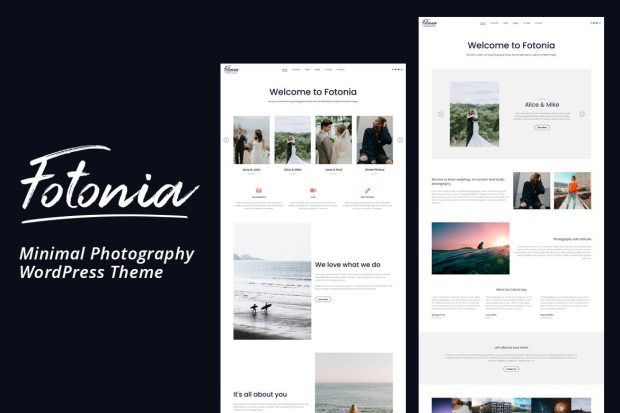 Fotonia Minimal Photography WordPress Theme 1.6.21