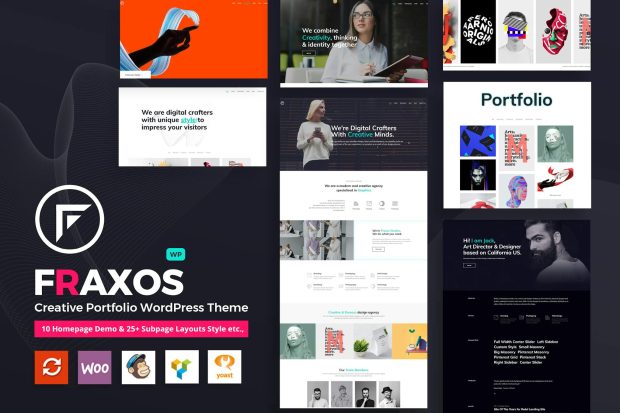 Fraxos - Creative Portfolio WordPress Theme    Typ 1.9.0