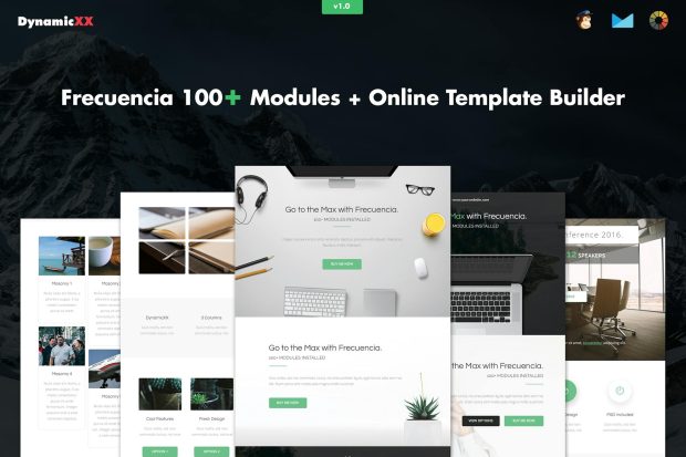 Frecuencia - 100+ Modules - Email + Builder