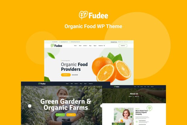 Fudee - Organic Food Elementor WordPress Theme 1.0