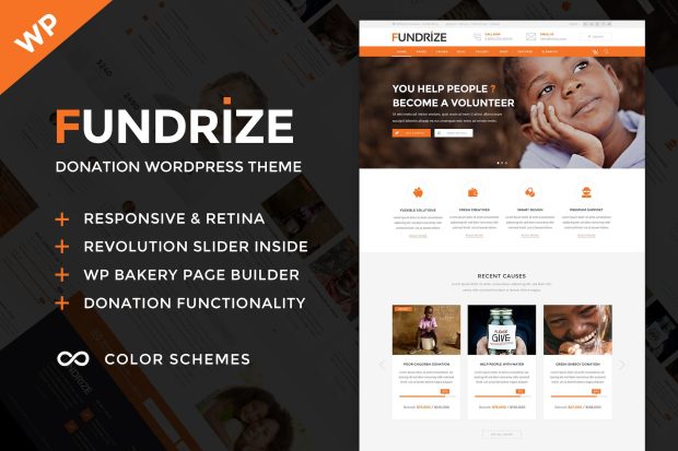 Fundrize - Donation & Charity WordPress Theme 1.36