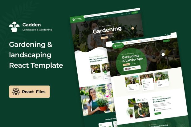 Gadden - Garden Landscaping React NextJs Template