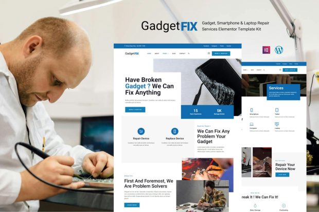 GadgetFIX - Gadget, Smartphone & Laptop Repair Services Template Kit