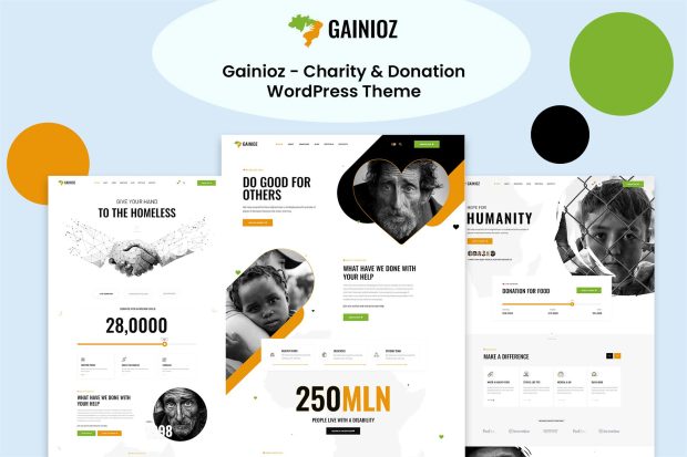 Gainioz - Charity & Donation WordPress Theme 1.1.1