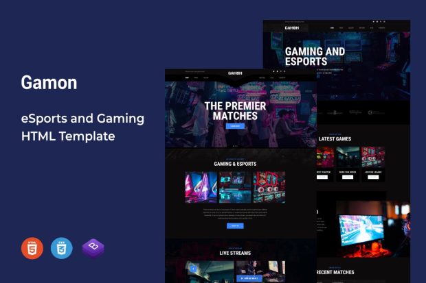 Gamon - eSports and Gaming HTML Template