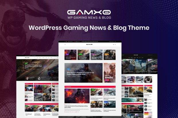 Gamxo - WordPress Gaming News & Blog Theme 1.8