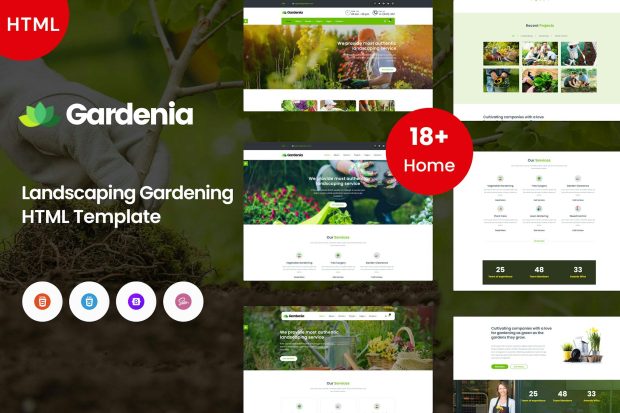 Gardenia - Landscaping Gardening Template