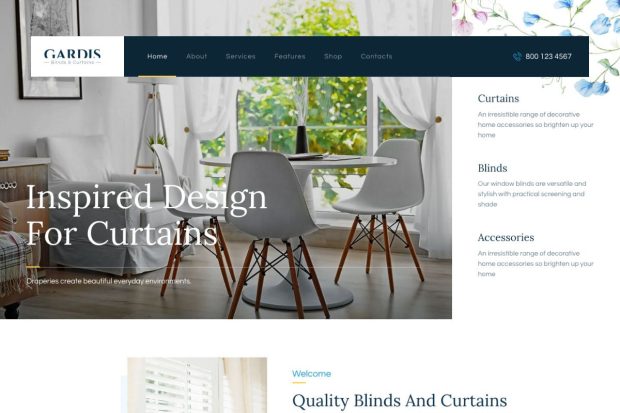 Gardis | Blinds and Curtains Studio & Shop WP 1.2.10