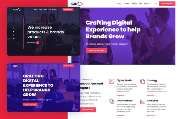 Genox - Creative & Digital Web Agency Template