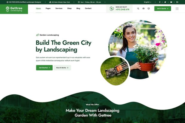 Gettree – Garden & Landscaping WordPress Theme 1.1.4