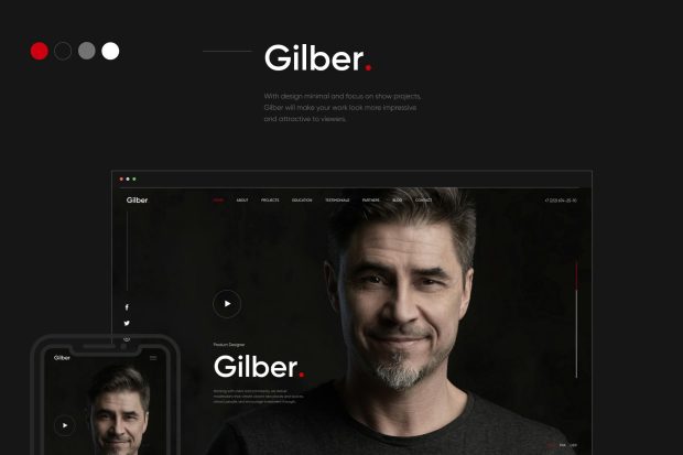 Gilber - Personal CV/Resume HTML Template