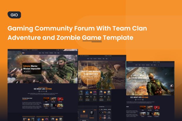 GIO - Gaming Community Forum With Team Tournament