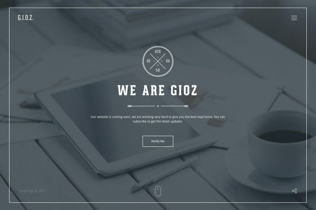 Gioz - Coming Soon & Maintenance Mode Template