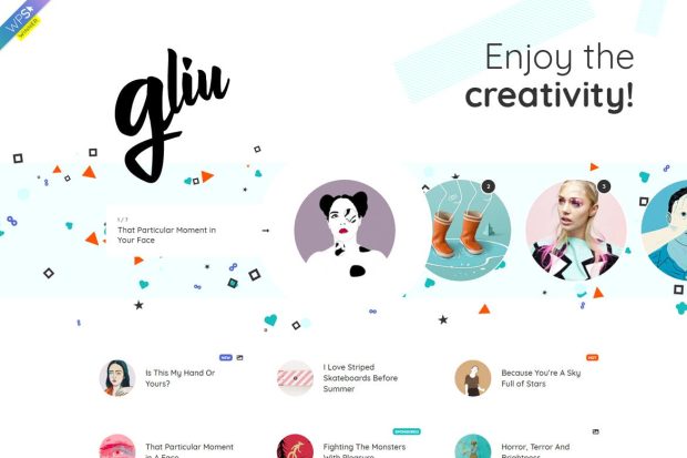 Gliu - Creative WordPress Blog Theme 3.0.7