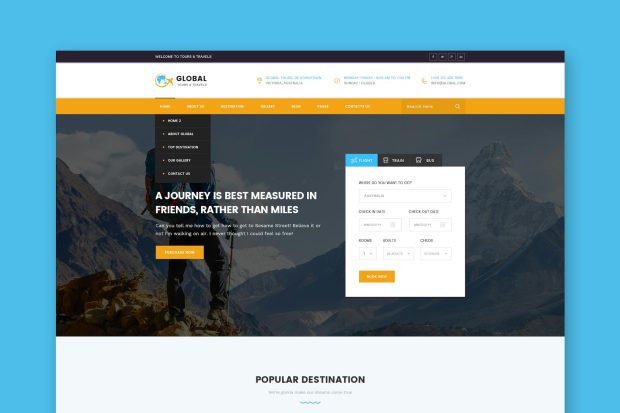 Global - Tours & Travels HTML Template