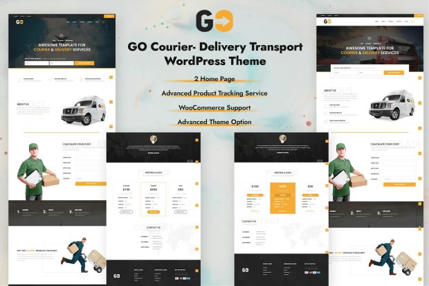 GO Courier– Delivery Transport WordPress Theme 2.5.4