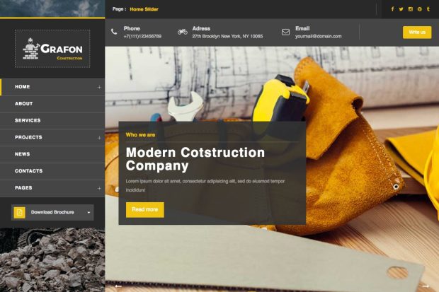 Grafon - Construction / Renovate Wordpress Theme 1.1.0