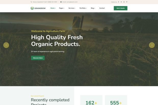 Graingrower - Agriculture Farming WordPress Theme 1.0.3