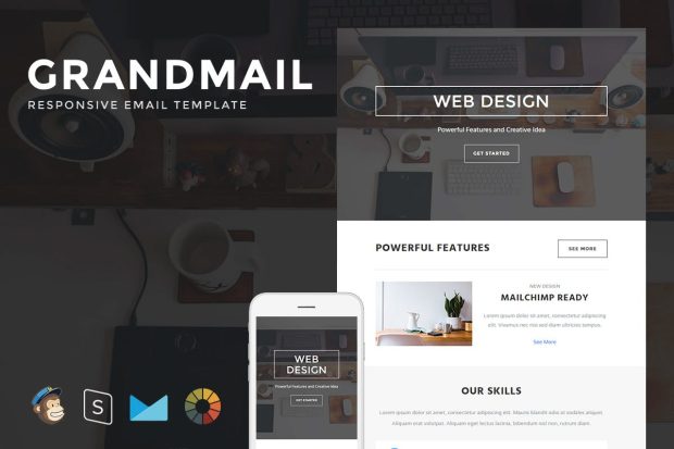 GrandMail - Responsive Email + StampReady Builder