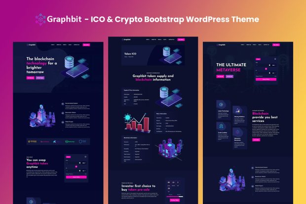 Graphbit - ICO & Crypto Bootstrap WordPress Theme 1.0