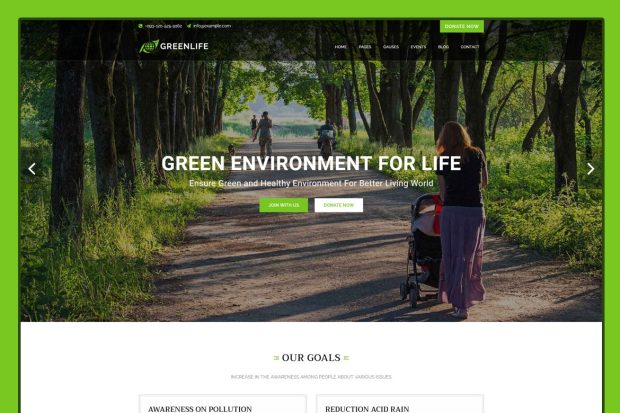 Greenlife - Nature & Environmental Template